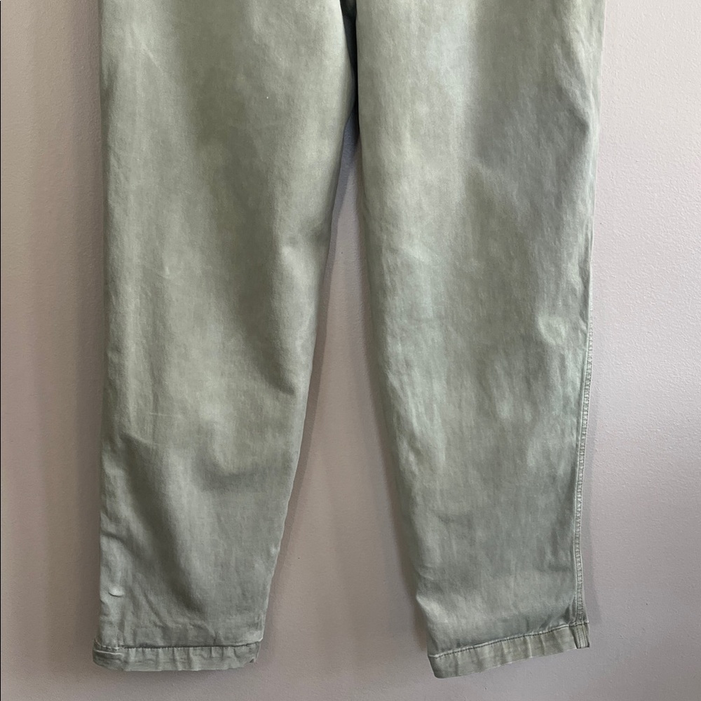 American Eagle high waisted stretch olive green jeans size 8 long - Picture 8 of 12